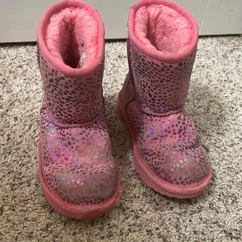 Pink rainbow uggs